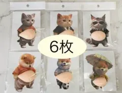 おなかぷにぷにシール　柴犬　猫　スクイーズ　シリコン　まとめ　大量【6枚】
