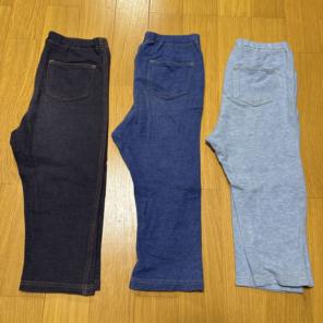 ユニクロ　レギンス七分丈　120サイズ　3枚セット