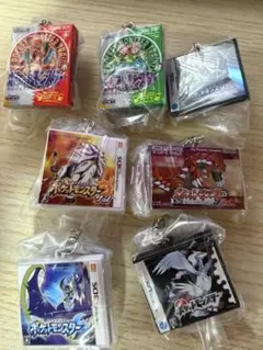 ポケットモンスター ゲームボーイカラー ミニチュアキーホルダー 6種 7