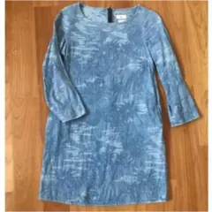 SEA◆VINTAGEジャガードシャンブレーボートネックチュニックワンピのサムネイル