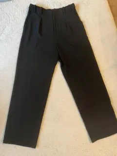 ＜手洗い可＞起毛タックテーパードパンツ