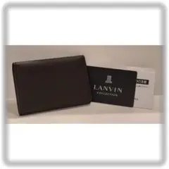 週末値下㉛訳有り/新品【ランバンコレクション】牛革 名刺入れ カードケース