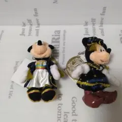 ☆タグ付き未使用☆ TDS18周年 ミッキー　ミニー　 ぬいぐるみバッジ