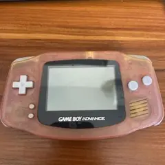 ゲームボーイアドバンス クリアピンク 本体　電池カバーなし