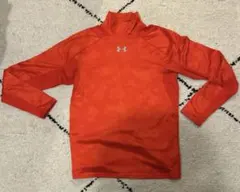 アンダーアーマー ゴルフウェア　モックネックインナー LG（L）サイズ オレンジ