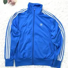 新品同様 XL アディダス ファイヤーバード ハイネック トラックジャケット 青