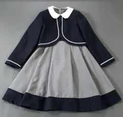 極美品✨清楚 ピンクラテ フォーマル 女の子150 ✨ワンピース ボレロ 金釦