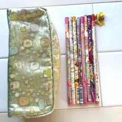 すみっこぐらし　中古ペンケース　鉛筆おまけ付き