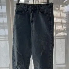 デニムストレートパンツ