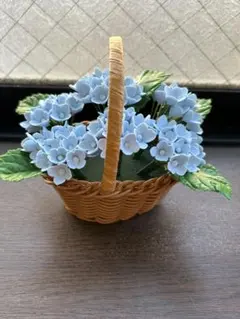 八重咲き水仙と勿忘草の鉢植え クレイフラワー - メルカリ