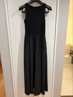 Whim Gazetteノースリーブワンピース 黒ブラックsize1 長谷川京子