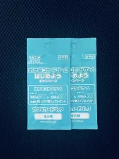 ポケモンカードゲーム 　プロモカードパック　2パックセット