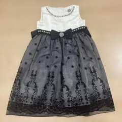 フォーマルドレス 120cm ホワイト/ブラック