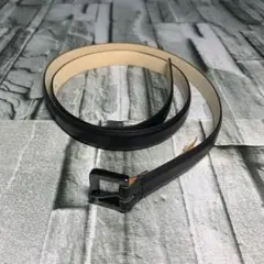 MaxMara マックスマーラ ベルト 牛革・リザード型押し サイズM 黒