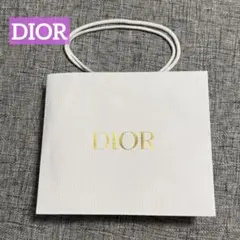 DIOR ホワイト 紙袋 ショッパー1枚 リボン付き