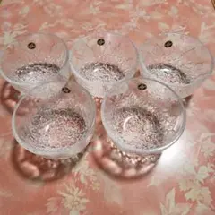 HOYAクリスタルあじさい模様 5個セット