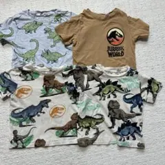 エイチアンドエム　子供　恐竜柄Tシャツ4枚セット US 2T 92㎝