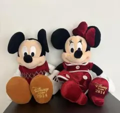 ディズニーストア限定　ミッキー＆ミニー ぬいぐるみセット 2014年　タグ付き