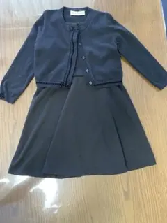 キャサリンコテージ　冠婚葬祭　黒のワンピースとカーディガンセット　120サイズ