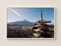 T0016 富士山② A4アートポスター