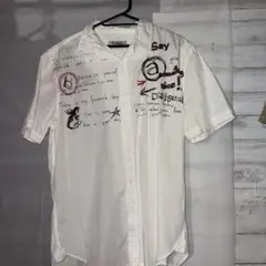 Desigual 手書きメッセージ 半袖シャツ L