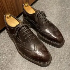 【美品】Berwick ウイングチップレザーシューズ 24.5 黒 革靴 2025年最新】バーウィック berwick ウイングチップの人気