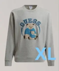 週末お値下げ！【美品】GUESS（ゲス） Bear ベアー　スウェット　グレー