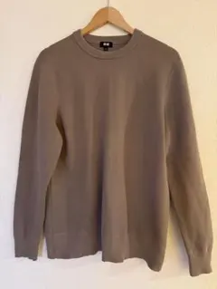 ユニクロ　ウォッシャブルストレッチ ミラノリブクルーネックセーター