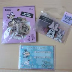 ミニーちゃん　デイジー　クリップ　フレークシール　カードケース　まとめ売り