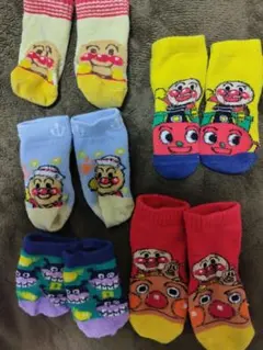 アンパンマン ベビー靴下 5足セット
