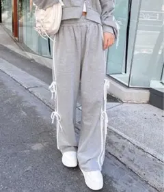 INGNI レースラインスウェットパンツ