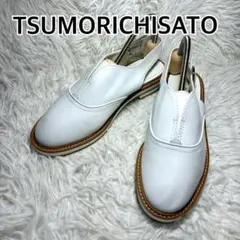 美品 ツモリチサト WALK バックストラップ 白 23㎝ 革靴 レザーのサムネイル