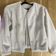 フリース ノーカラージャケット