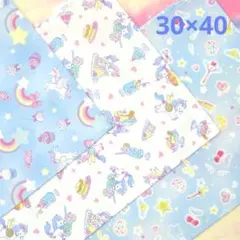 ナフキン♡ランチョンマット3枚セット♡ブルー 4Y3