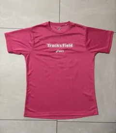 asics Track & Field ピンクシャツ