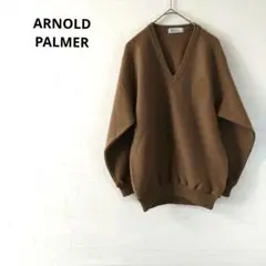 ARNOLD PALMER　 Vネックセーター　ブラウン　М　カジュアル