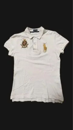 新品未使用　ポロラルフローレン　現行タグ　メンズポロシャツ　クリーム色XL POLO RALPH LAUREN（ポロ・ラルフローレン） ポロシャツ カスタム