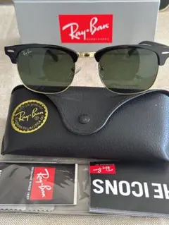 Ray-Ban RB3016 サングラス 黒 フレーム グリーンミラーレンズ