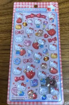 【正規品】　ボンボンドロップシール キティちゃん　第2弾　赤