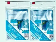 お薬手帳カバーケース4ポケットの透明プラスチック製マルチケース2つセット