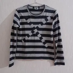 ●ブラックコムデギャルソン● ボーダー Tシャツ長袖