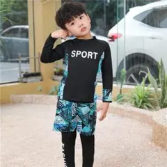 【新品】水着3点セット★150-160cm★ラッシュガード★キッズ★男の子