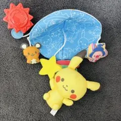 monpoke モンポケ はじめてのおでかけベビーカーメリー ピカチュウ ラトルのサムネイル