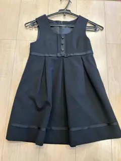 フォーマルワンピース 120 黒 リボン 卒園式 入学式 発表会 CHOPIN