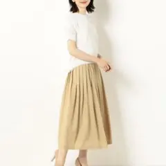 ★キース KEITH スパンクロス　スカート★ベージュ♪38サイズのサムネイル