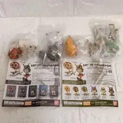 ART IN GASHAPON 松岡ミチヒロ ミミズク メンフクロウ ４点