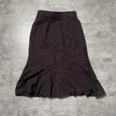 膝丈　フレアスカート