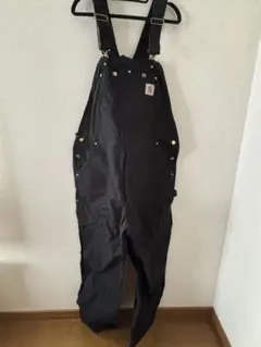 Carhartt R01-BLK ブラックオーバーオール 42x34 Carhartt オーバーオール サロペット R01 BIB OVERALL COTTON
