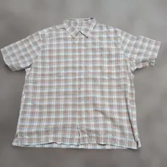 L.L.Bean 半袖シャツ ブラウンチェック