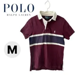 POLO RALPH LAUREN 半袖ポロシャツ M ボルドー メンズ ラルフ